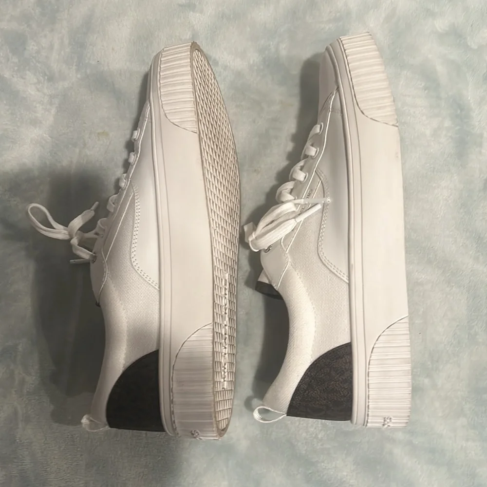 MK white and brown sneakers size 10 - Picture 5 of 6